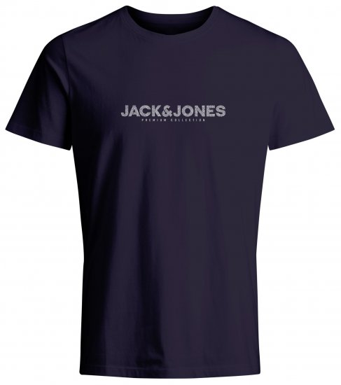 Jack & Jones JPRBLABOOSTER T-Shirt Navy - T-shirts - T-shirts Homem Tamanhos Grandes
