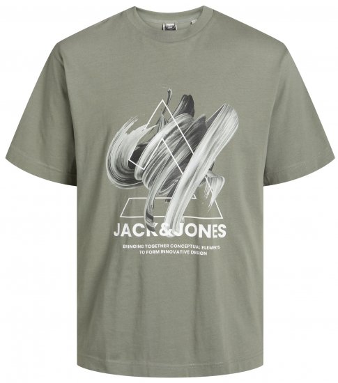 Jack & Jones JCOTINT T-Shirt Agave Green - T-shirts - T-shirts Homem Tamanhos Grandes
