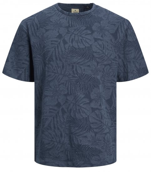 Jack & Jones JPRBLUNAEL T-Shirt Dark Denim - T-shirts - T-shirts Homem Tamanhos Grandes