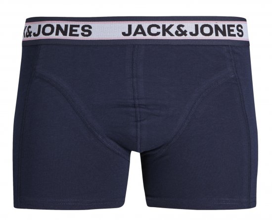 Jack & Jones JACMARCO SOLID Trunks 3-Pack Coronet Blue - Roupa Interior & natação - Roupa interior Homem Tamanhos Grandes