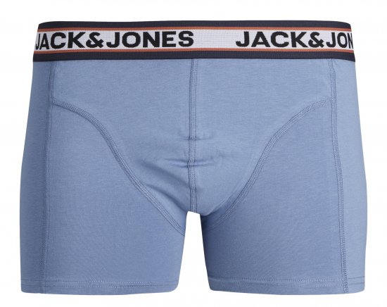 Jack & Jones JACMARCO SOLID Trunks 3-Pack Coronet Blue - Roupa Interior & natação - Roupa interior Homem Tamanhos Grandes
