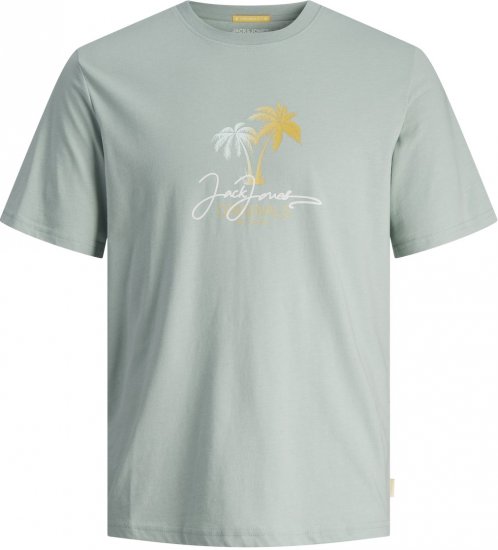 Jack & Jones JORCASEY T-Shirt Crew Neck Gray Mist - T-shirts - T-shirts Homem Tamanhos Grandes