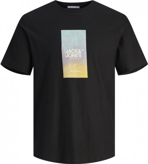 Jack & Jones JORARUBA Sunset Branding T-shirt Black - T-shirts - T-shirts Homem Tamanhos Grandes