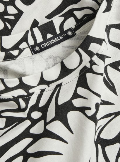 Jack & Jones JORMARBELLA T-Shirt Cloud Dancer/Black - T-shirts - T-shirts Homem Tamanhos Grandes