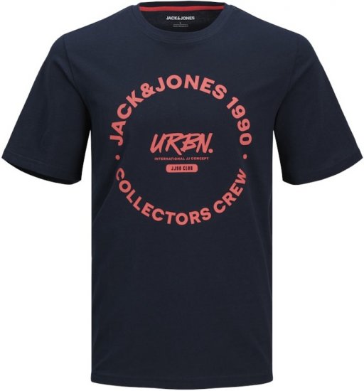 Jack & Jones Simon Crew Neck T-Shirt Blue - T-shirts - T-shirts Homem Tamanhos Grandes