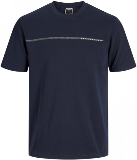 Jack & Jones FUSION Full Branding T-Shirt Sky Captain - T-shirts - T-shirts Homem Tamanhos Grandes