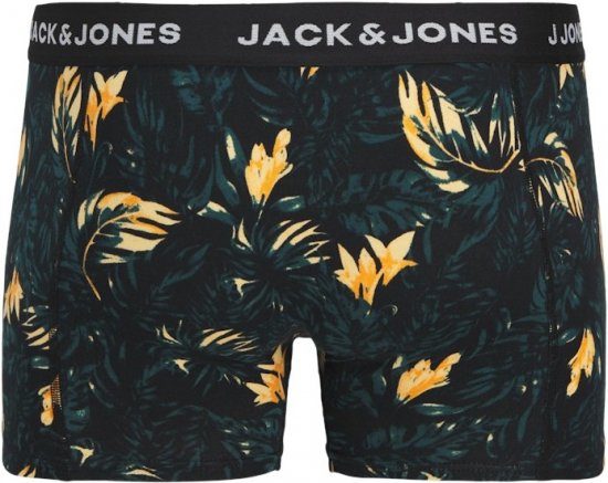 Jack & Jones Tyler Trunks 3-Pack Black - Roupa Interior & natação - Roupa interior Homem Tamanhos Grandes