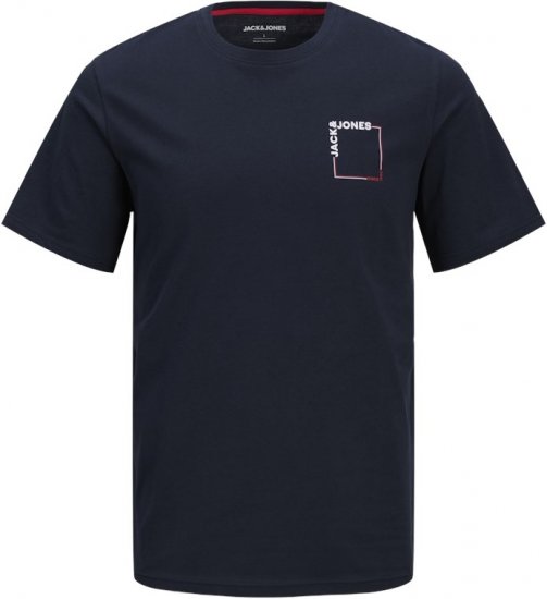 Jack & Jones Verner Crew Neck T-Shirt Blue - T-shirts - T-shirts Homem Tamanhos Grandes