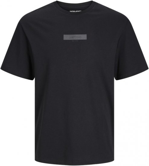 Jack & Jones TAKA T-Shirt Black - T-shirts - T-shirts Homem Tamanhos Grandes