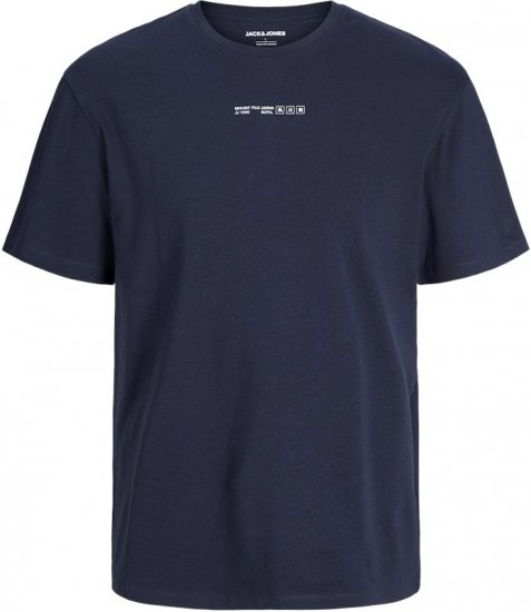 Jack & Jones Ayce Crew Neck T-Shirt Blue - T-shirts - T-shirts Homem Tamanhos Grandes