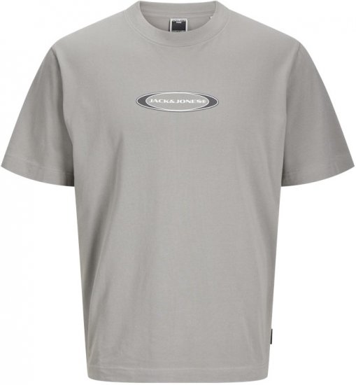 Jack & Jones Pacer Branding Print T-Shirt Grey - T-shirts - T-shirts Homem Tamanhos Grandes