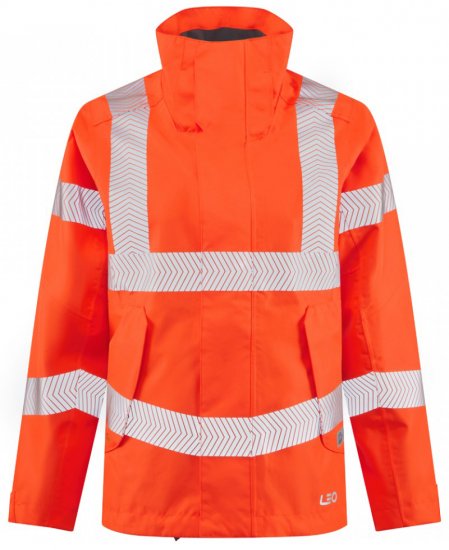 Leo Rosemoor EcoViz 15K Performance+ Breathable Women's Jacket Hi-Vis Orange - Roupa de Trabalho - 