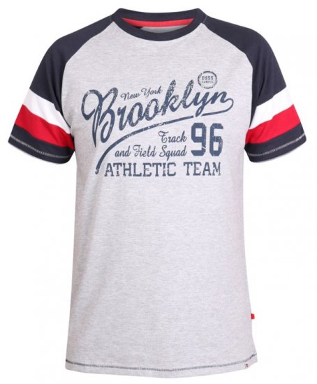 D555 Jones T-shirt Grey - T-shirts - T-shirts Homem Tamanhos Grandes