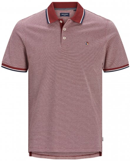Jack & Jones JPRBLUWIN Polo Red Dahlia - Pólos - Pólos Tamanhos Grandes Homem