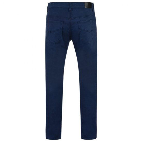 Kam Jeans Alba 5-pocket Stretch Chinos Navy - Jeans & calças - Jeans & Calças Tamanhos Grandes Homem