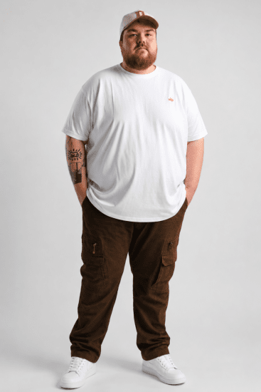 Kam Jeans Cargo pants Khaki - Jeans & calças - Jeans & Calças Tamanhos Grandes Homem