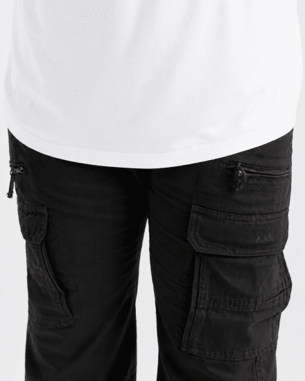 Kam Jeans Cargo pants Black - Jeans & calças - Jeans & Calças Tamanhos Grandes Homem