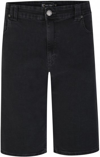 Kam Jeans 101 Stretch Jean Shorts Charcoal - Calções - Calções Homem Tamanhos Grandes