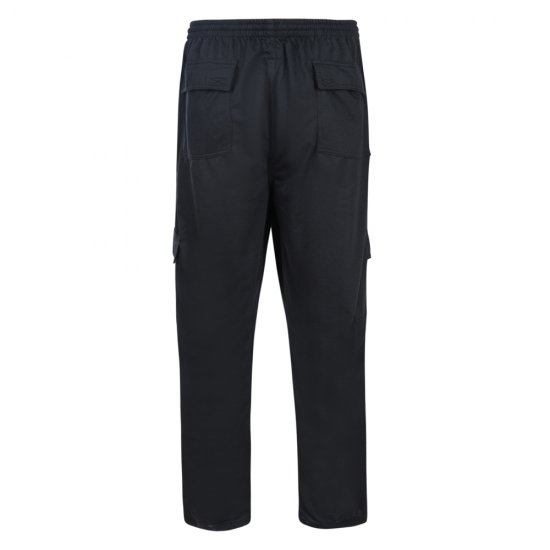 Kam Jeans Cargopocket Joggers "Lightweight" Black - Calças & calções de fato de treino - Calças de Fato de Treino Tamanhos Grandes 