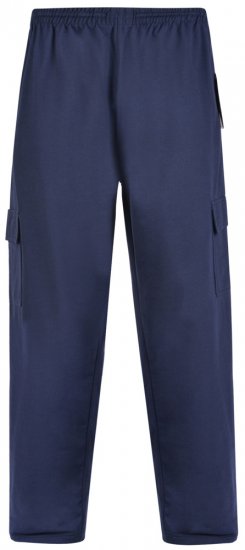 Kam Jeans Cargopocket Joggers "Lightweight" Navy - Calças & calções de fato de treino - Calças de Fato de Treino Tamanhos Grandes 
