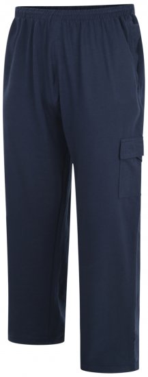 Kam Jeans Lightweight Sweatpants with Cargo pocket Navy - Calças & calções de fato de treino - Calças de Fato de Treino Tamanhos Grandes 