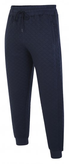 Kam Jeans 238 Quilted Jersey Joggers Navy - Calças & calções de fato de treino - Calças de Fato de Treino Tamanhos Grandes 