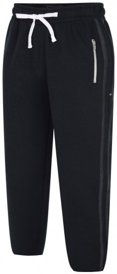 Kam Jeans 239 Stripe Jogger Black - Calças & calções de fato de treino - Calças de Fato de Treino Tamanhos Grandes 