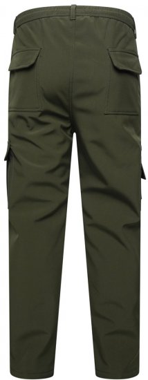 Kam Jeans 245 Calças softshell com cintura elástica caqui - Jeans & calças - Jeans & Calças Tamanhos Grandes Homem