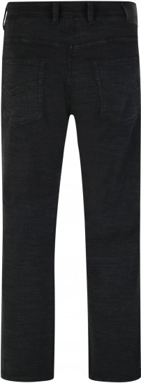 Kam Jeans 264 Slub Weave 5 Pocket Stretch Pants Charcoal - Jeans & calças - Jeans & Calças Tamanhos Grandes Homem