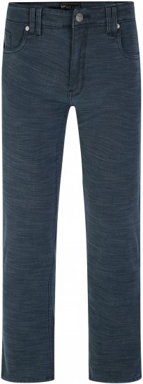 Kam Jeans 264 Slub Weave 5 Pocket Stretch Pants Smokey Blue - Jeans & calças - Jeans & Calças Tamanhos Grandes Homem