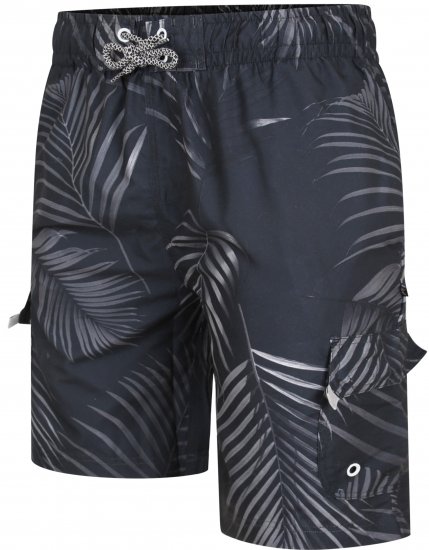 Kam Jeans 3002 Leaf Print Cargo Swimshorts - Roupa Interior & natação - Roupa interior Homem Tamanhos Grandes