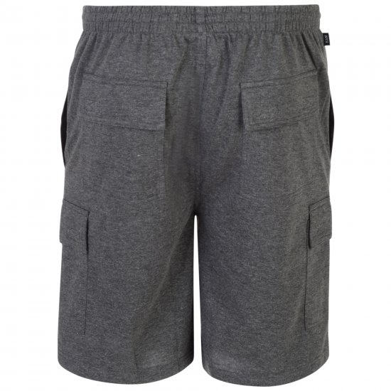 Kam Jeans Cargo Jogger shorts Grey - Calças & calções de fato de treino - Calças de Fato de Treino Tamanhos Grandes 