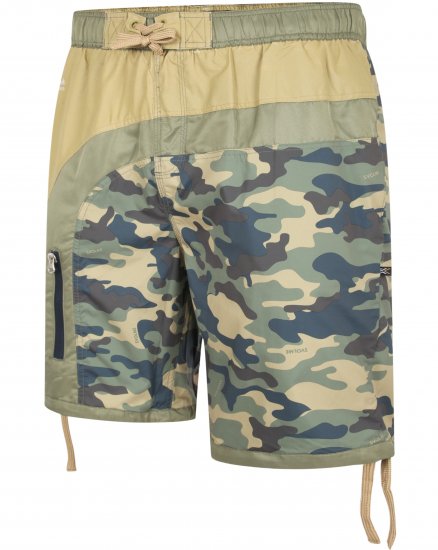 Kam Jeans 3004 Camo Panel Board Swimshorts - Roupa Interior & natação - Roupa interior Homem Tamanhos Grandes
