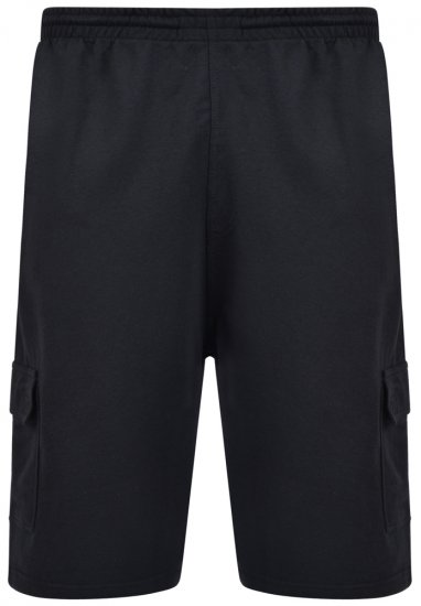 Kam Jeans Cargo Jogger shorts Black - Calças & calções de fato de treino - Calças de Fato de Treino Tamanhos Grandes 