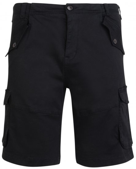 Kam Jeans 320 Cargoshorts Black - Calções - Calções Homem Tamanhos Grandes