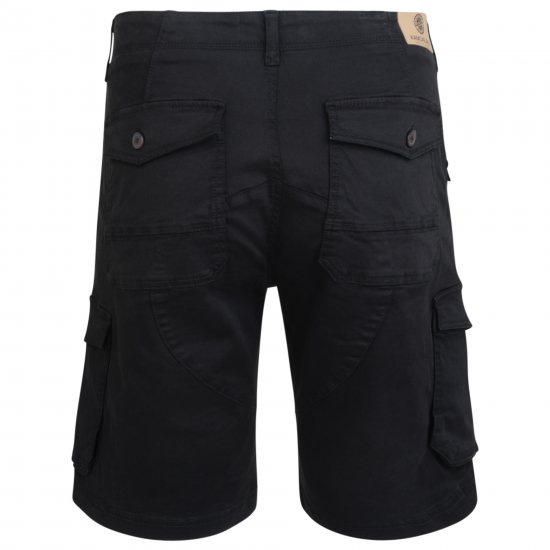 Kam Jeans 320 Cargoshorts Black - Calções - Calções Homem Tamanhos Grandes