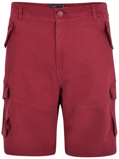 Kam Jeans 320 Cargoshorts Burgundy - Calções - Calções Homem Tamanhos Grandes