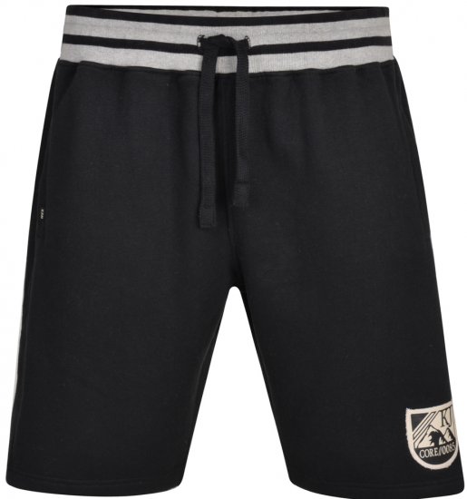 Kam Jeans 327 Jersey Shorts Black - Calças & calções de fato de treino - Calças de Fato de Treino Tamanhos Grandes 