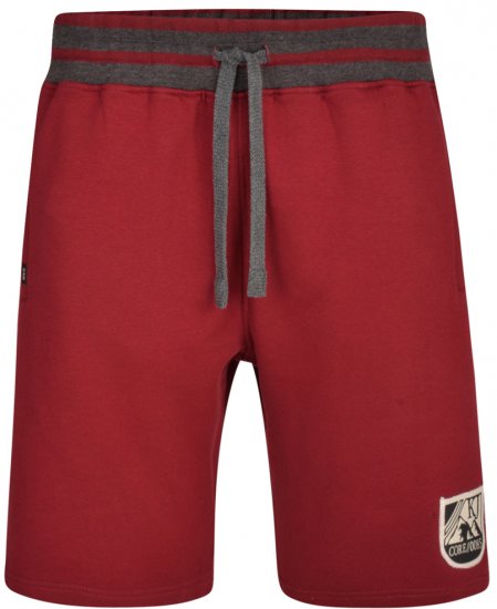 Kam Jeans 327 Jersey Shorts Burgundy - Calças & calções de fato de treino - Calças de Fato de Treino Tamanhos Grandes 