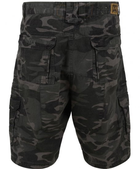 Kam Jeans 329 Short Khaki Camo - Calções - Calções Homem Tamanhos Grandes