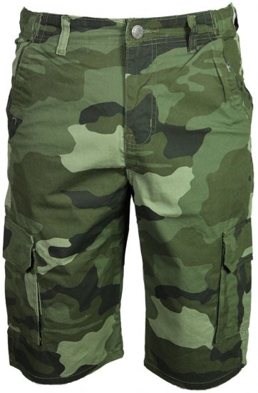 Kam Jeans 330 Cargoshorts Camo - Calções - Calções Homem Tamanhos Grandes