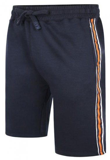 Kam Jeans 3300 Jog Shorts with Side Tape Navy - Calças & calções de fato de treino - Calças de Fato de Treino Tamanhos Grandes 
