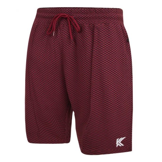 Kam Jeans 3305 Jaquard Mesh Shorts Burgundy - Calças & calções de fato de treino - Calças de Fato de Treino Tamanhos Grandes 