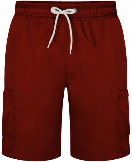 Kam Jeans 334 Cargo Swim Shorts Burgundy - Roupa Interior & natação - Roupa interior Homem Tamanhos Grandes