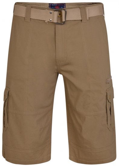 Kam Jeans 343 Cargoshorts Sand - Calções - Calções Homem Tamanhos Grandes