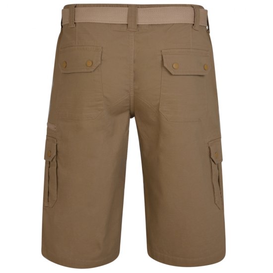 Kam Jeans 343 Cargoshorts Sand - Calções - Calções Homem Tamanhos Grandes