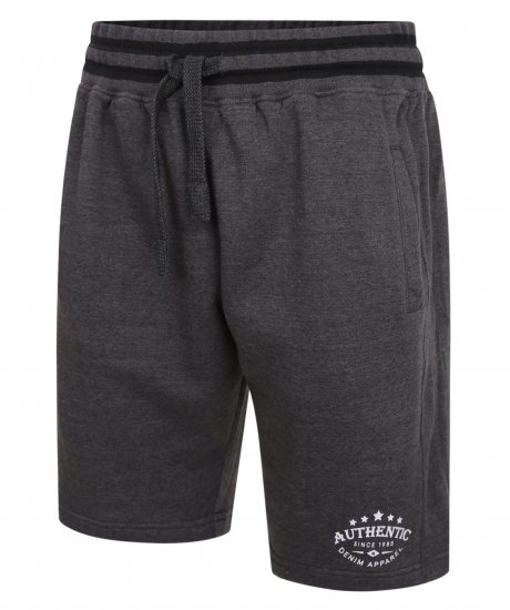 Kam Jeans 345 Authentic Shorts Charcoal - Calças & calções de fato de treino - Calças de Fato de Treino Tamanhos Grandes 