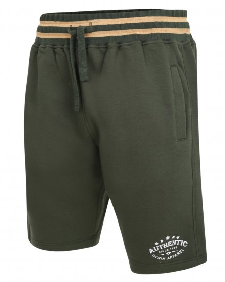 Kam Jeans 345 Authentic Shorts Khaki - Calças & calções de fato de treino - Calças de Fato de Treino Tamanhos Grandes 