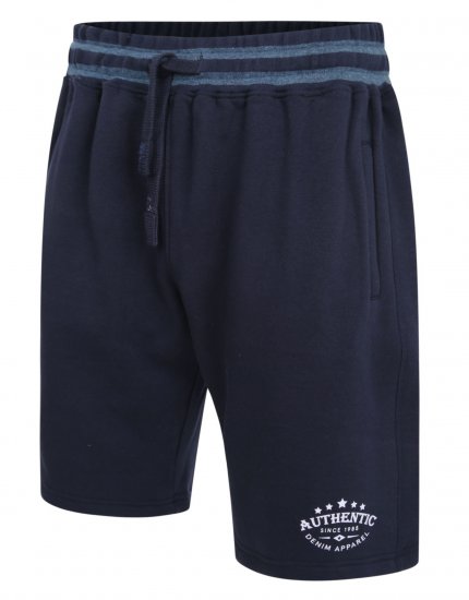 Kam Jeans 345 Authentic Shorts Navy - Calças & calções de fato de treino - Calças de Fato de Treino Tamanhos Grandes 