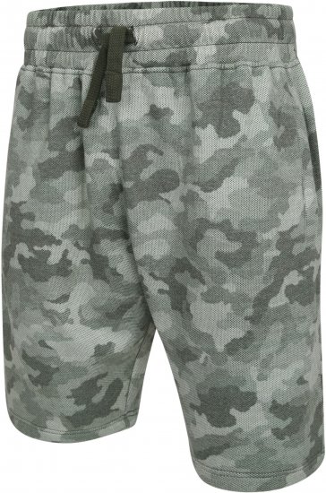 Kam Jeans 346 Camo Sweat Shorts Olive TALL SIZES - ROUPAS DE HOMEM MT-6XLT - Tamanhos-Tall Homem